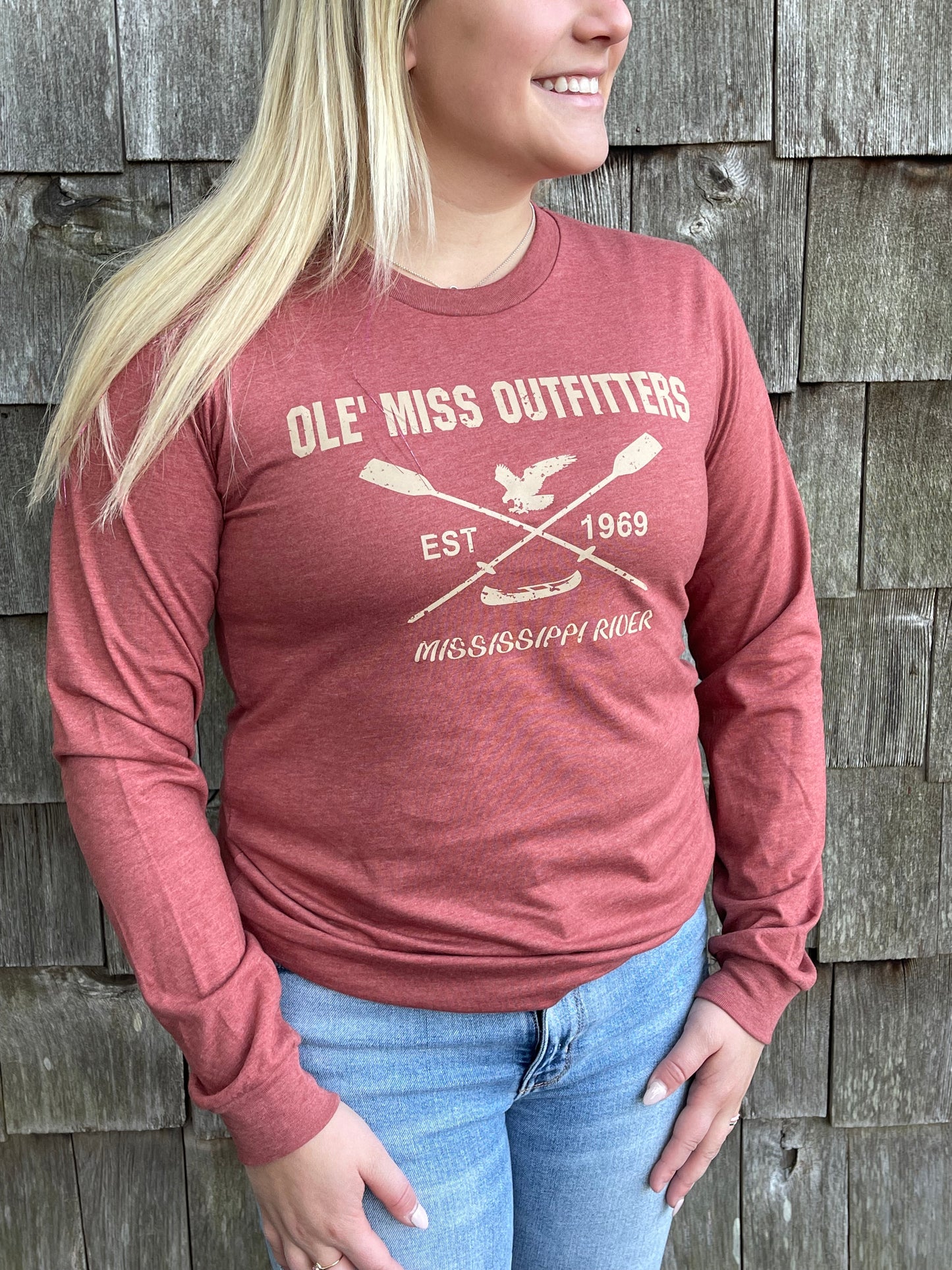 PADDLE ON THE MISSISSIPPE LONG SLEEVE TEE